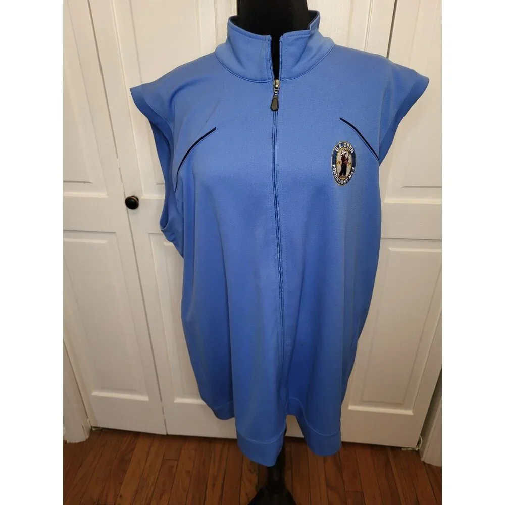 Putterboy 2014 US Open Pinehurst No 2 Zip Up Performance Vest XL Golf Preppy - Picture 1 of 7
